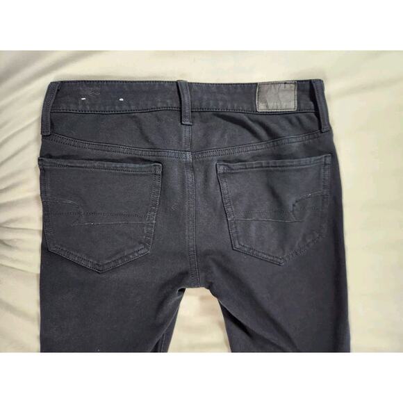 Sz 2 Long American Eagle High Rise Jegging Womens Black Legging Super Stretch - Picture 7 of 10